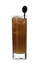 Muddy Water - The Muddy Water drink is made from rum, cola and orange juice, and served in a highball glass.