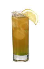 Passoã Death - The Passoa Death drink is made from vodka, Passoa, Limoncello, orange juice and lemon-lime soda, and served in a highball glass.