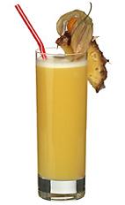 Pineapple Sunshine - The Pineapple Sunshine is a non-alcoholic drink made from pineapple juice, ourange juice and sour mix, and served in a highball glass.