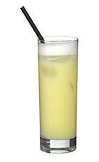 Royal Fizz - The Royal Fizz drink is made from gin, lemon juice, sugar and egg, and served in a highball glass.
