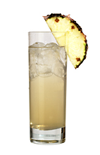 Vanilla Sky - The Vanilla Sky drink is made from vanilla vodka, Sourz Pineapple and lemon-lime soda, and served in a highball glass.