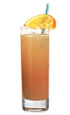 Wild Thing - The Wild Thing drink is made from cranberry vodka, raspberry liqueur, orange juice, pineapple juice and Schweppes Grape, and served in a highball glass.