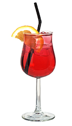Wine Cooler - The Wine Cooler drink is made from white wine, grenadine and lemon-lime soda, and served in a wine glass.