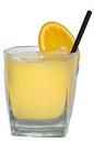 The 007 Killa is made from vodka, rum and orange juice, and served in an old-fashioned glass.