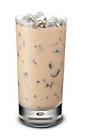 The Baileys Iced Coffee drink is made from Baileys Irish Cream and coffee, and served in a highball glass.