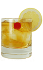 The Brandy Cobbler drink is made from Brandy, sugar and club soda, and served in a chilled old-fashioned glass.