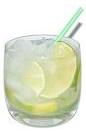 The Caipirinha is made from crushed lime, Cachaca and cane sugar, and served in a chilled old-fashioned glass.