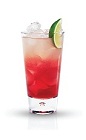 The Easy Breeze drink is made from Finlandia Grapefruit vodka and cranberry juice, and served in a highball glass.