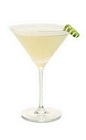 The French Gimlet cocktail is made from St Germain elderflower liqueur, gin or vodka and lime juice, and served in a chilled cocktail glass.