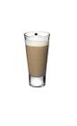 The Grand Cafe Latte drink is made from Grand Marnier liqueur, hot milk and espresso, and served in a highball glass.