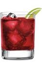 The Grand Cool drink is made from Grand Marnier, cranberry juice and lime juice, and served in an old-fashioned glass.