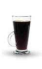 The Kaffee Ploro drink is made from Finlandia vodka, hot coffee and sugar, and served in an Irish coffee glas.