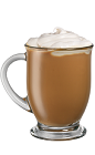 The Kahlua Dulce de Leche Creme drink is made from Kahlua, vodka, espresso, half-and-half and dulce de leche, and served in a coffee mug.