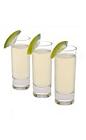 The Piranha shot is made from Leblon Cachaca and a lime wedge, and served in a chilled shot glass.