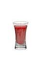 The Monkey Brain shot is made from sambuca, Campari and Baileys (or Dooleys), and served in a shot glass.