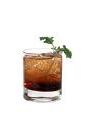 The Brain Eraser drink is made from vodka, Kahlua, amaretto and club soda, and served in an old-fashioned glass.