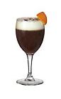 The Cafe Orange drink is made from Cointreau, hot coffee and whipped cream, and served in a wine glass or an Irish coffee glass.