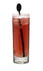 The Chum drink is made from silver tequila, creme de cassis, egg white and ginger ale, and served in a highball glass.