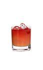 The Giribaldi drink is made from Campari and orange juice, and served in an old-fashioned glass.