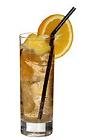 The Horses Neck drink is made from brandy, Angostura bitters and ginger ale, and served in a highball glass.