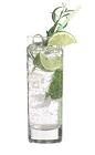 The Limetto Limonade drink is made from vodka, Cinzano Limetto, lemon-lime soda and lime wedges, and served in a highball glass.