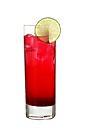 The Redneck drink is made from vodka, grenadine and lime juice, and served in a highball glass.