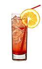 The classic Shirley Temple drink is made from ginger ale and grenadine, and served in a highball glass.
